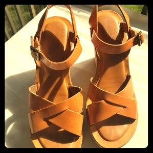 *PRE LOVED* Kork Ease Vintage Wedge Sandals